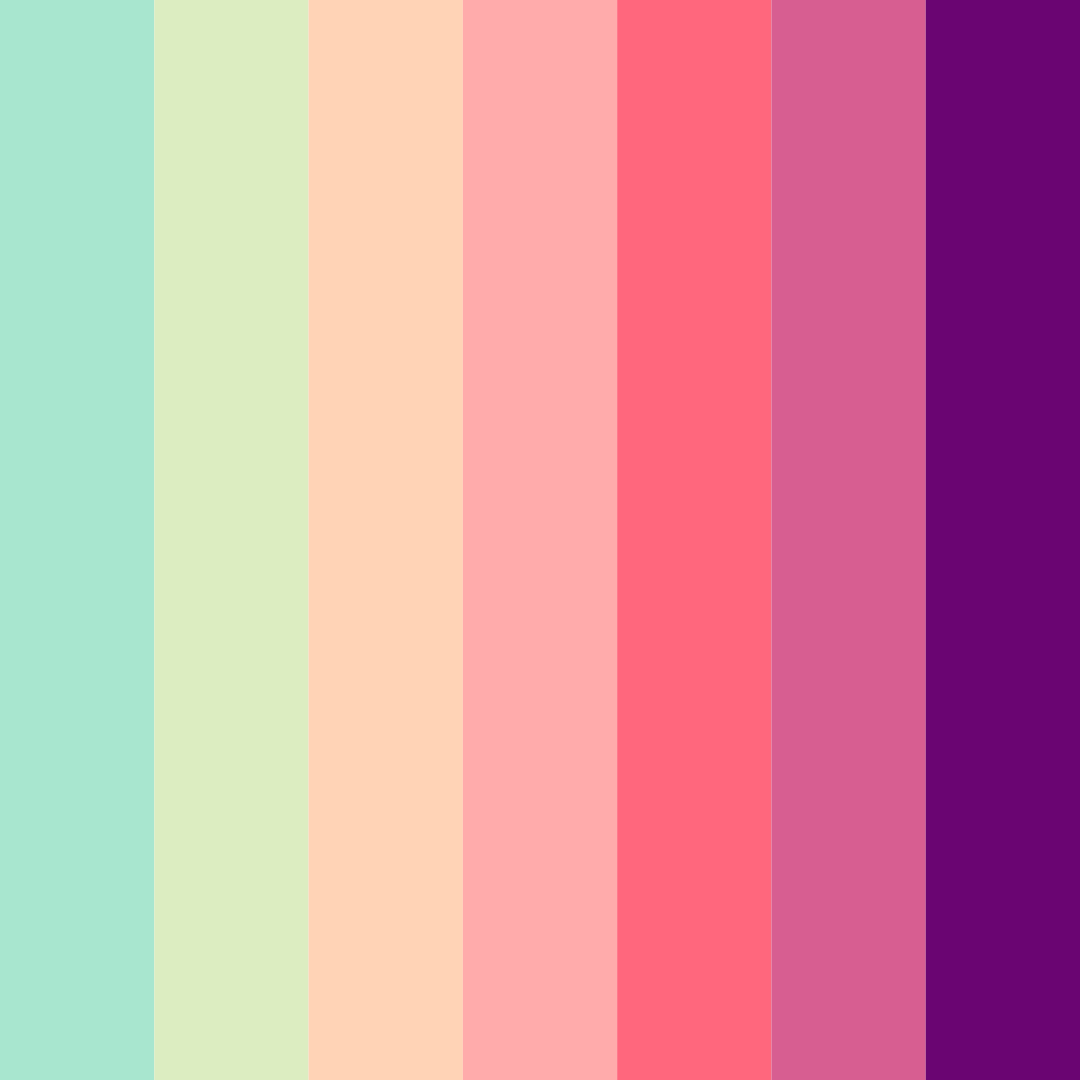 Download botanical bliss color palette PNG image (square)