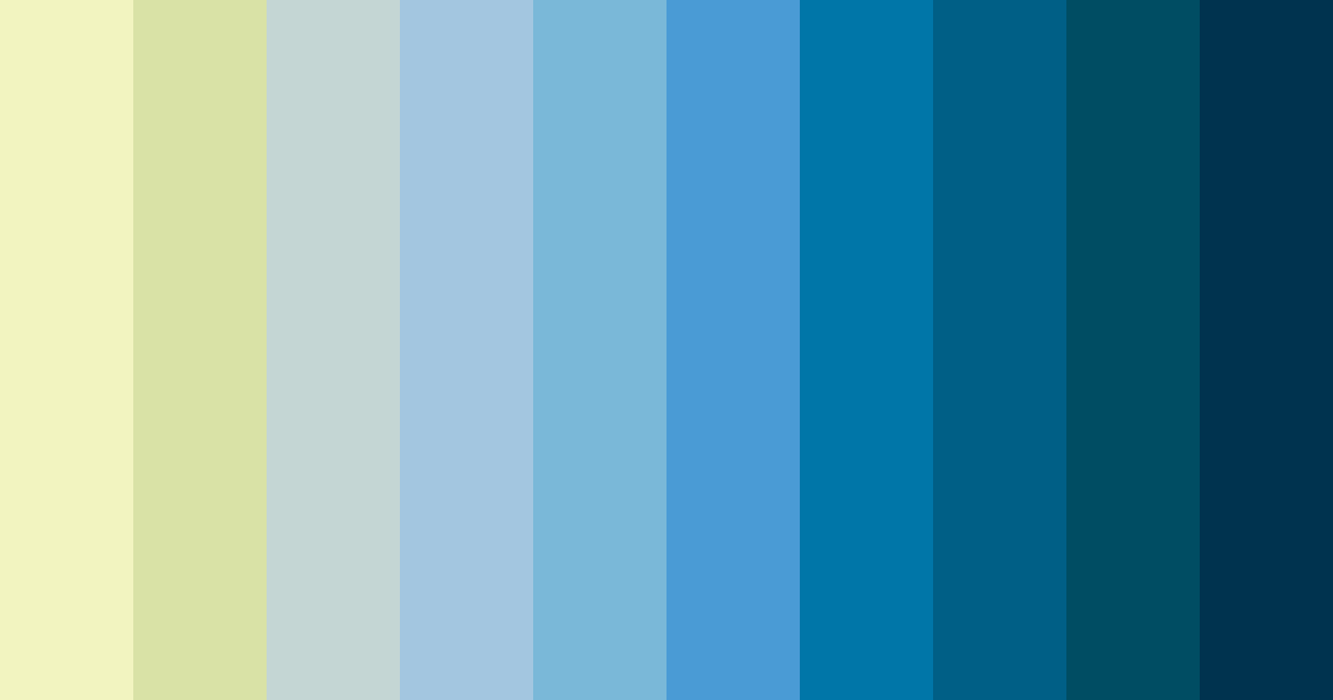 Download shades of blue color palette PNG image (landscape)
