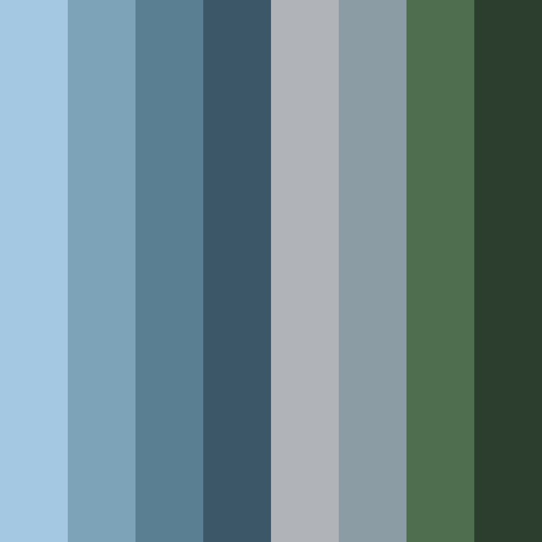 Download royal blue serenity color palette PNG image (square)