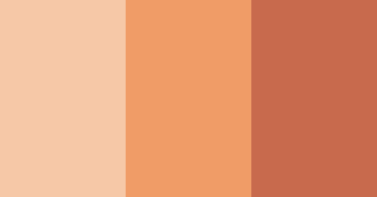 Download peachy tones color palette PNG image (landscape)