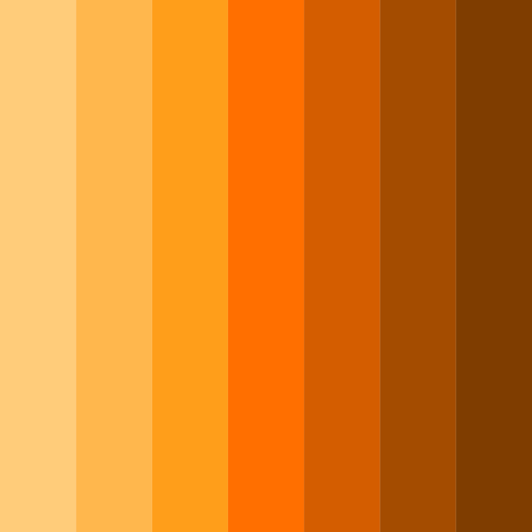Download orange sunrise color palette PNG image (square)