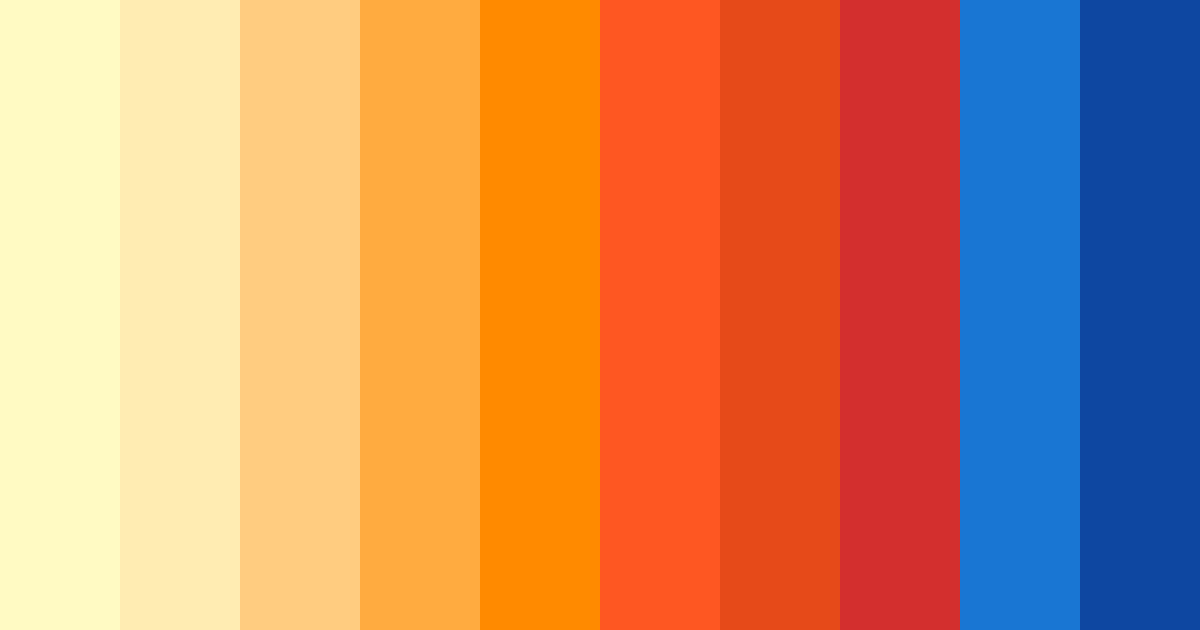 Download colorful sunrise color palette PNG image (landscape)