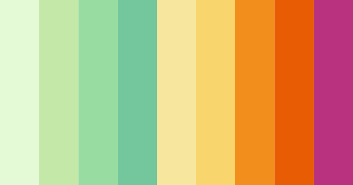 Download vibrant garden color palette PNG image (landscape)