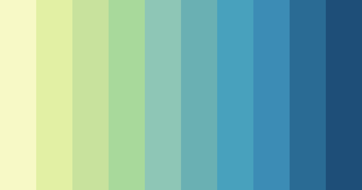 Download shades of blue spring color palette PNG image (landscape)