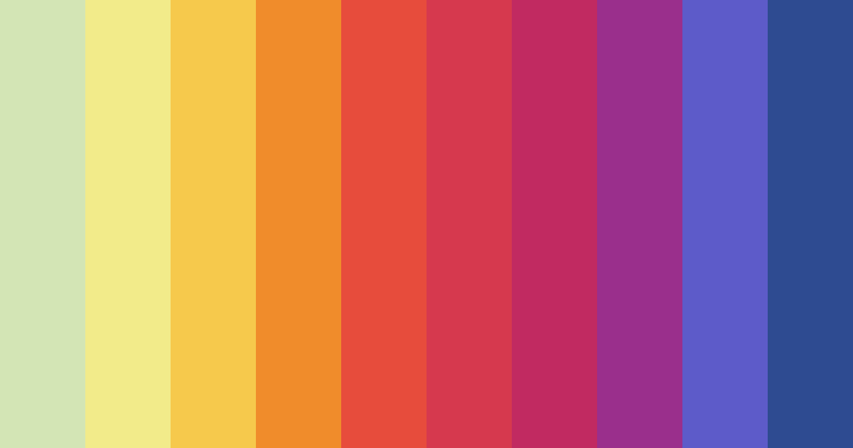 Download colorful garden color palette PNG image (landscape)