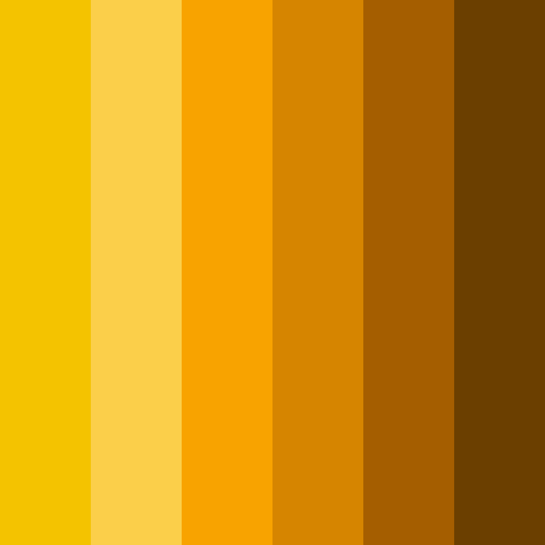 Download golden lion color palette PNG image (square)