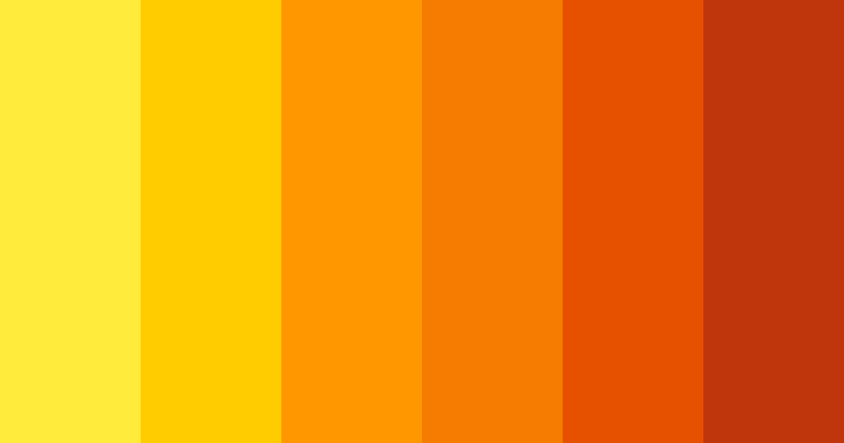 Download citrus sunset color palette PNG image (landscape)