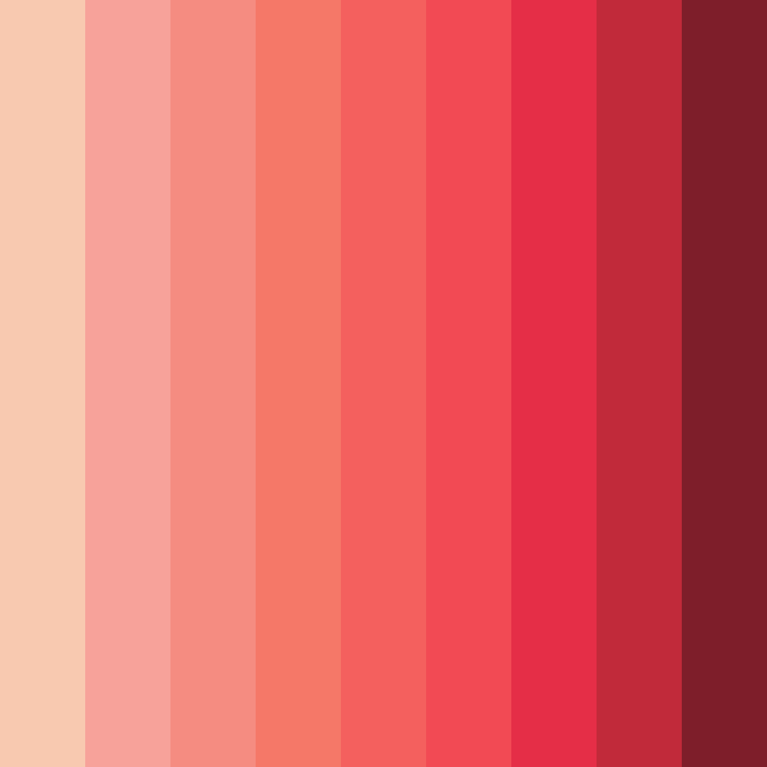 Download crimson dusk harmony color palette PNG image (square)