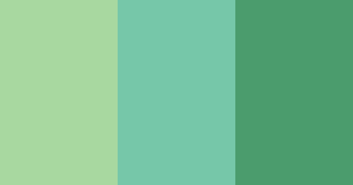 Download dark green serenity color palette PNG image (landscape)
