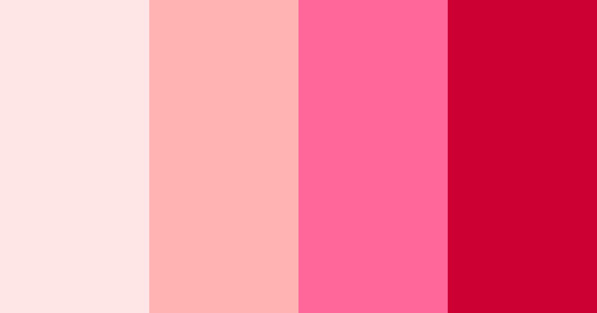 Download shades of pink red color palette PNG image (landscape)
