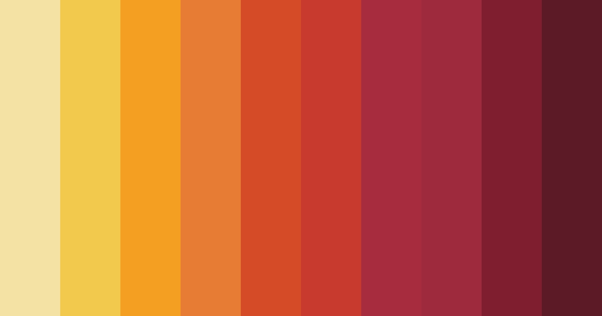 Download autumn ember serenade color palette PNG image (landscape)