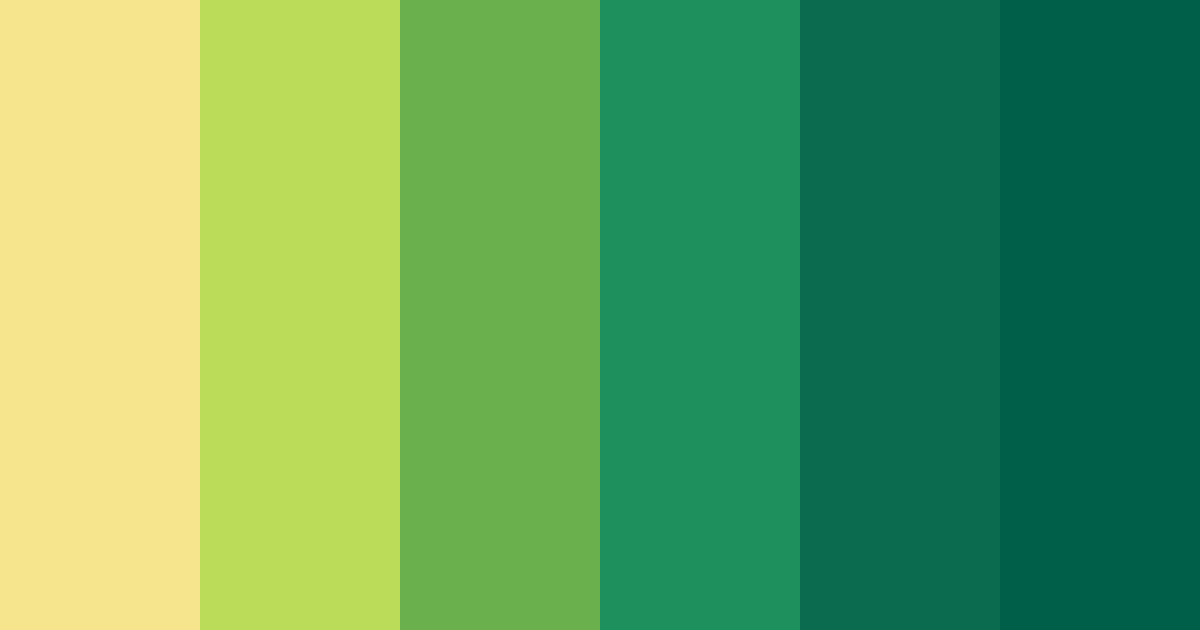 Download green harmony color palette PNG image (landscape)