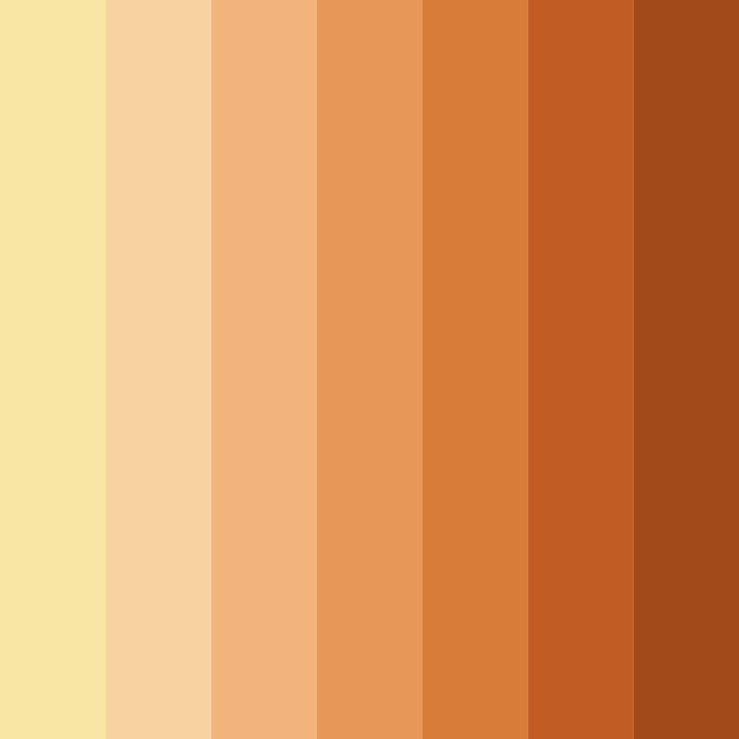 Download autumn ember glow color palette PNG image (square)