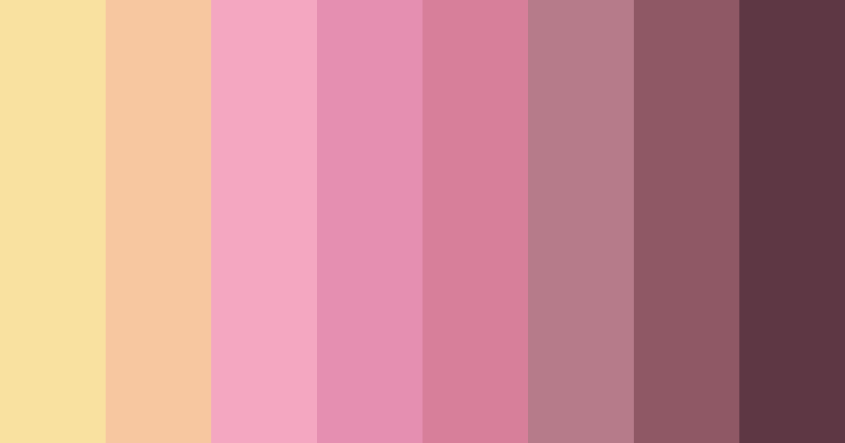 Download rose tones color palette PNG image (landscape)