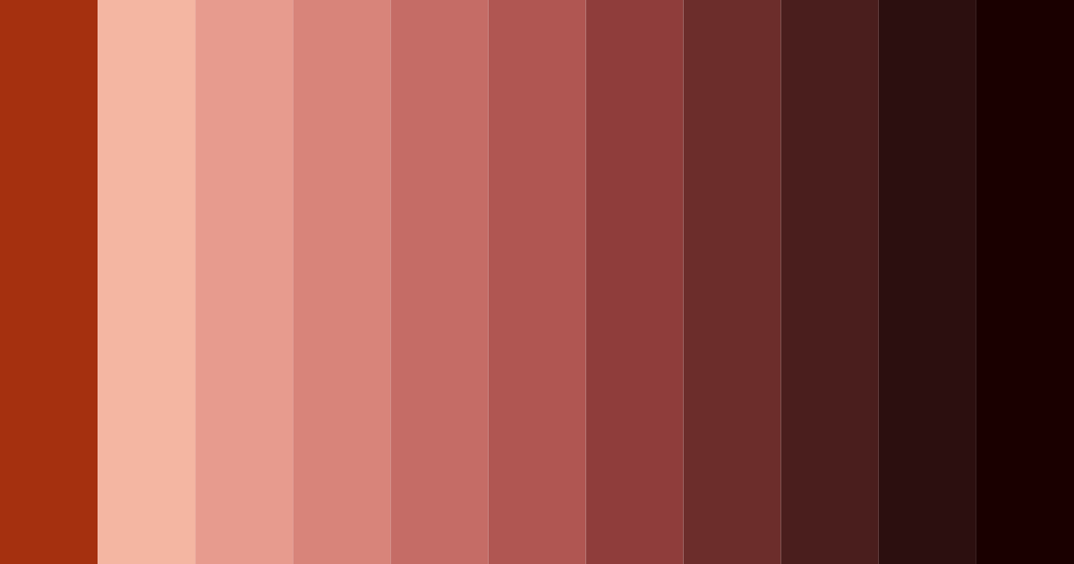 Download dark red shades color palette PNG image (landscape)