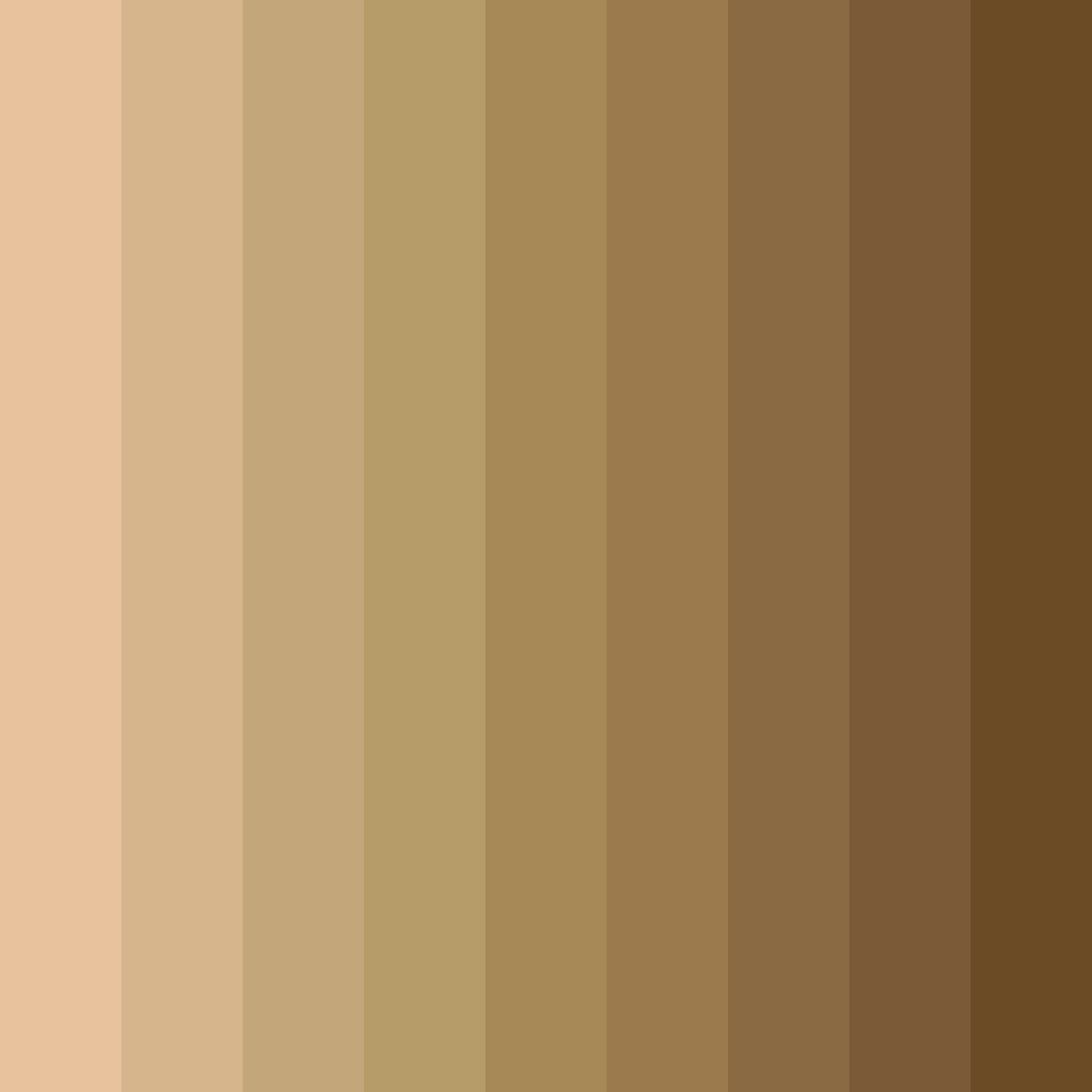 Download golden alloy color palette PNG image (square)