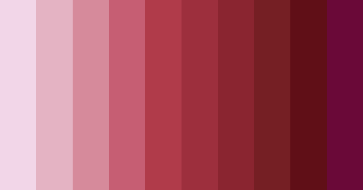 Download deep crimson color palette PNG image (landscape)