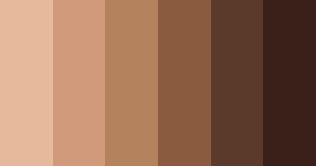 Download chocolate brown color palette PNG image (landscape)