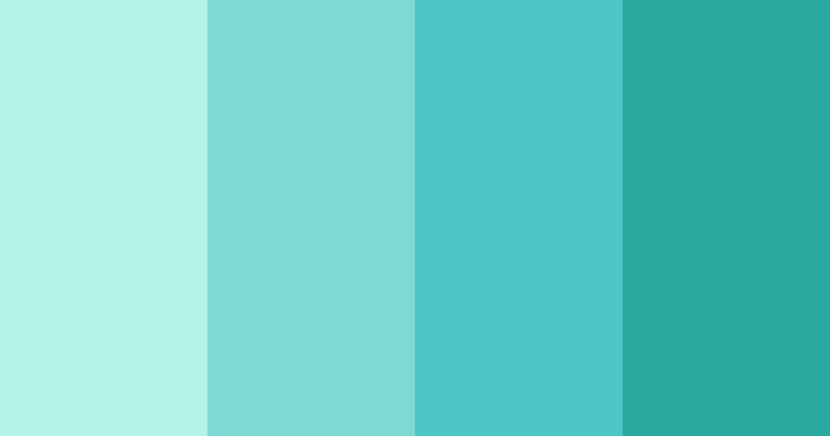 Download minty fresh color palette PNG image (landscape)