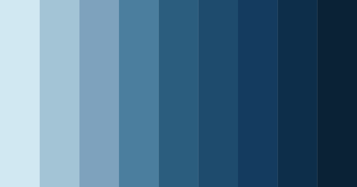 Download shades of space blue color palette PNG image (landscape)