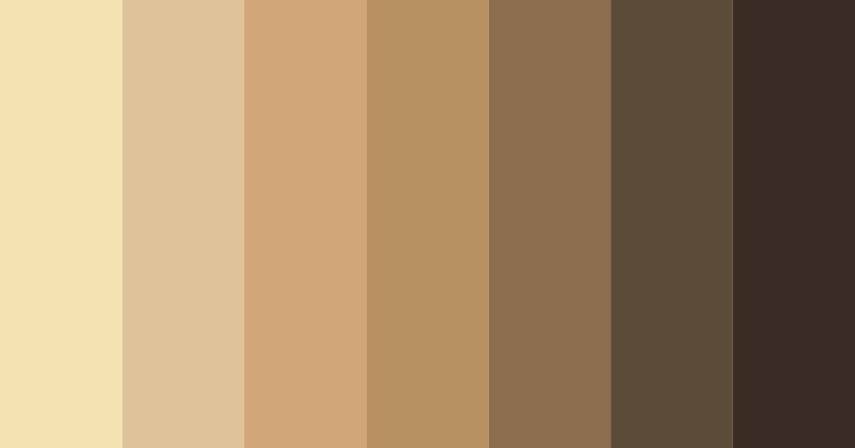 Download earthy brown color palette PNG image (landscape)