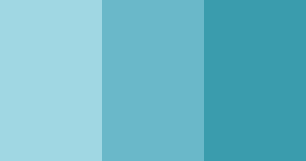 Download tiffany blue hues color palette PNG image (landscape)