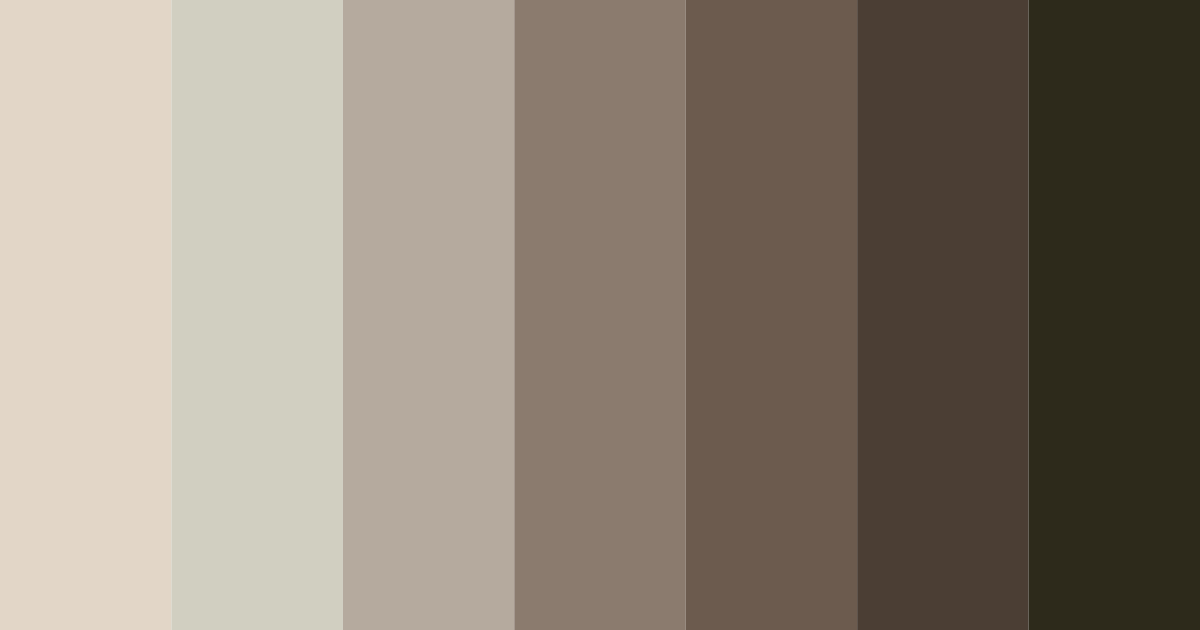 Download earthy brown color palette PNG image (landscape)