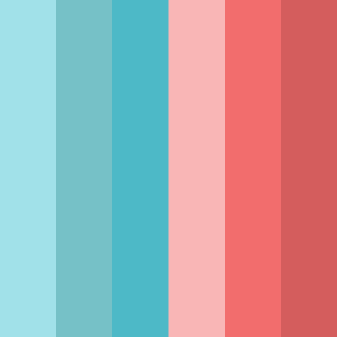 Download tropical sunset breeze color palette PNG image (square)