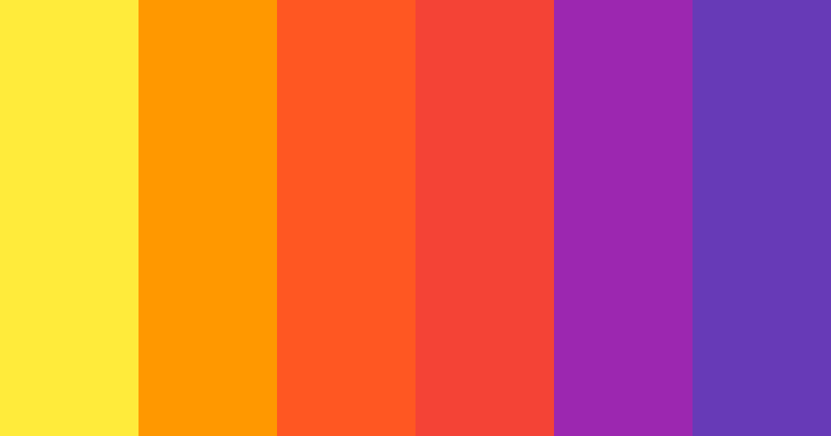 Download vibrant yellow color palette PNG image (landscape)