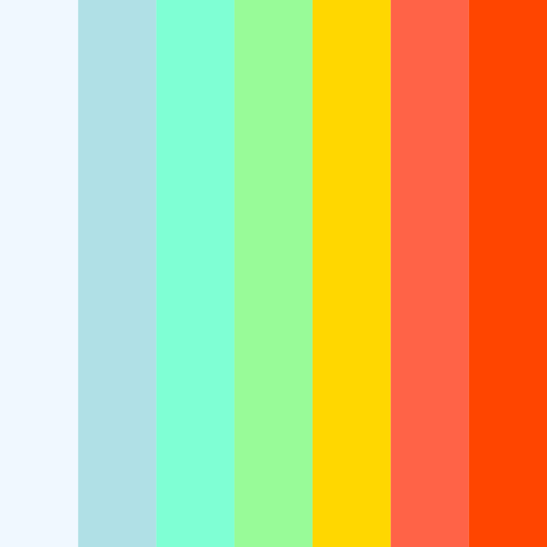 Download iridescent harmony color palette PNG image (square)