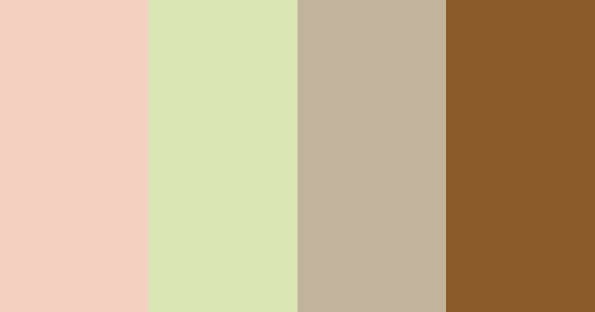 Download earthy harmony color palette PNG image (landscape)