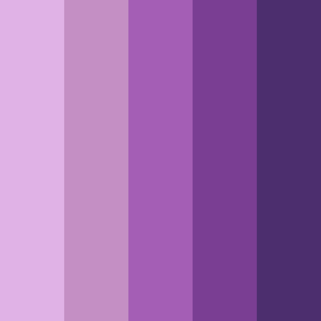 Download purple shades color palette PNG image (square)