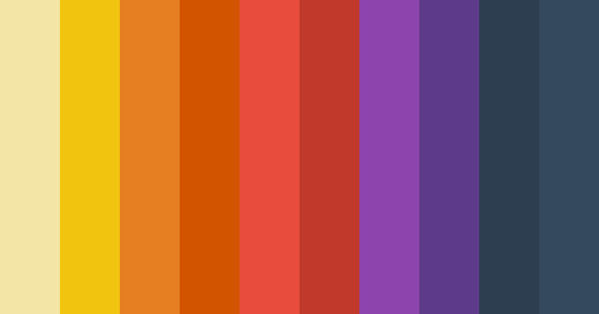 Download autumn's ember color palette PNG image (landscape)