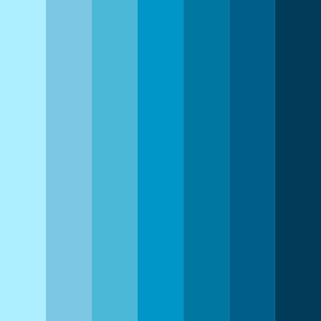 Download azure abyss color palette PNG image (square)
