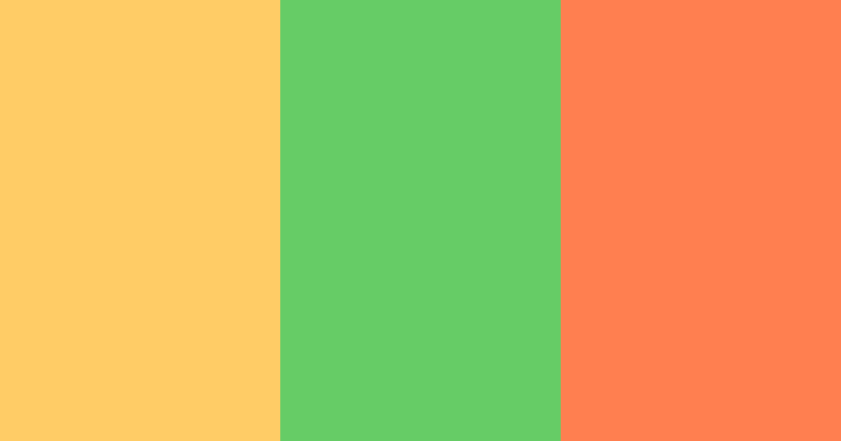 Download orange greenery color palette PNG image (landscape)
