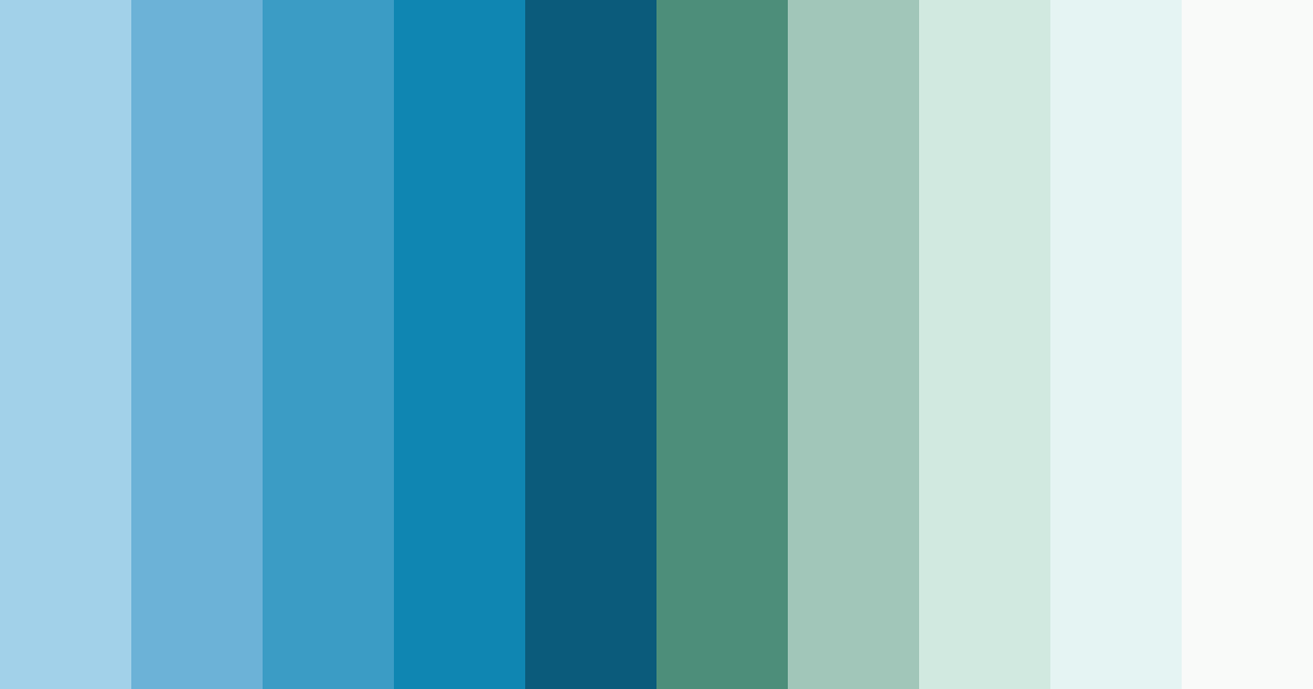 Download shades of blue color palette PNG image (landscape)