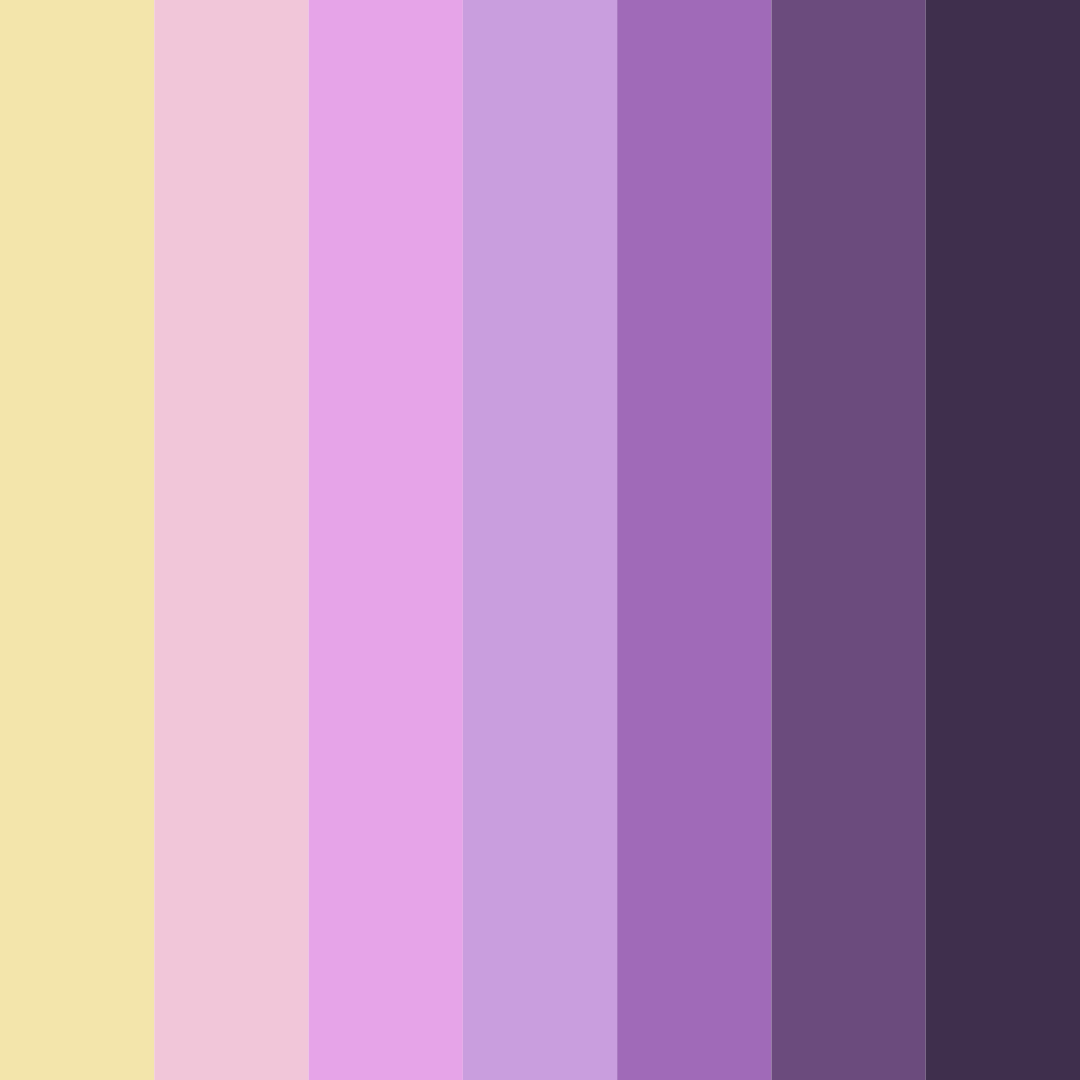 Download purple fantasy color palette PNG image (square)