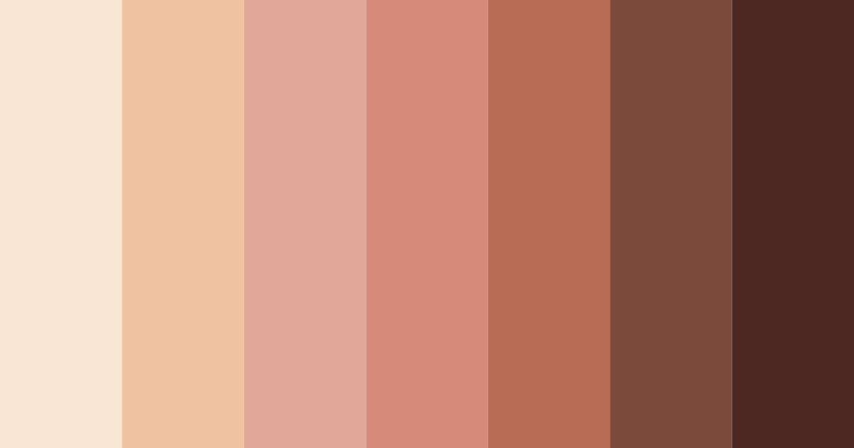 Download coffee brown color palette PNG image (landscape)