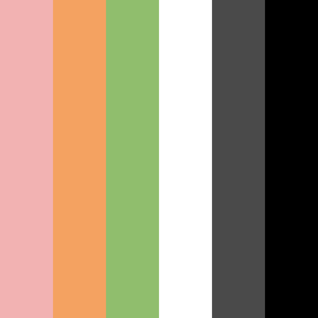 Download shades of red orange green white black color palette PNG image (square)