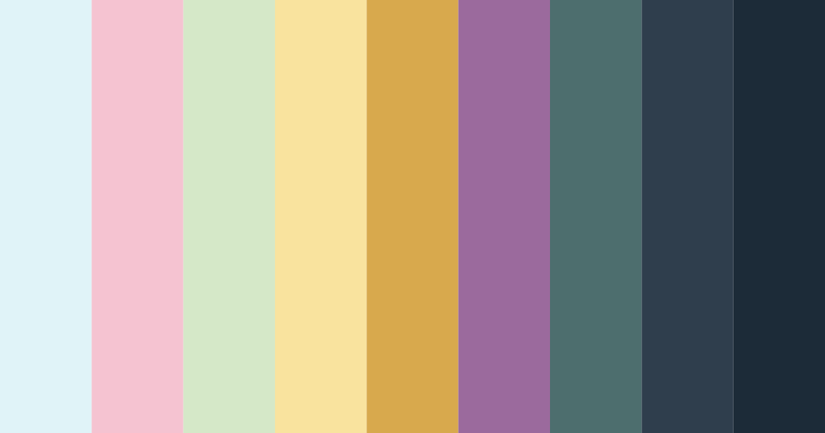 Download colorful garden color palette PNG image (landscape)