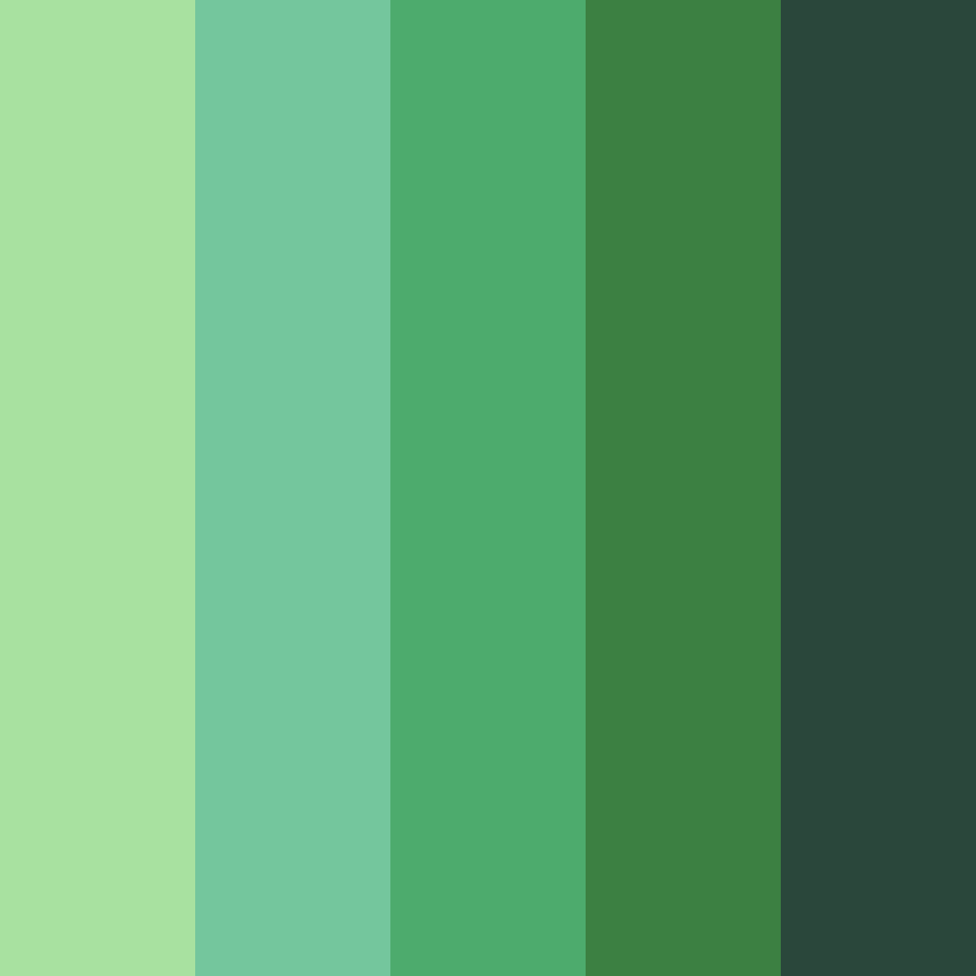 Download lush leapwood color palette PNG image (square)