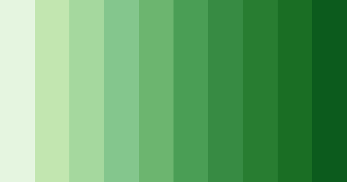 Download green froggy color palette PNG image (landscape)