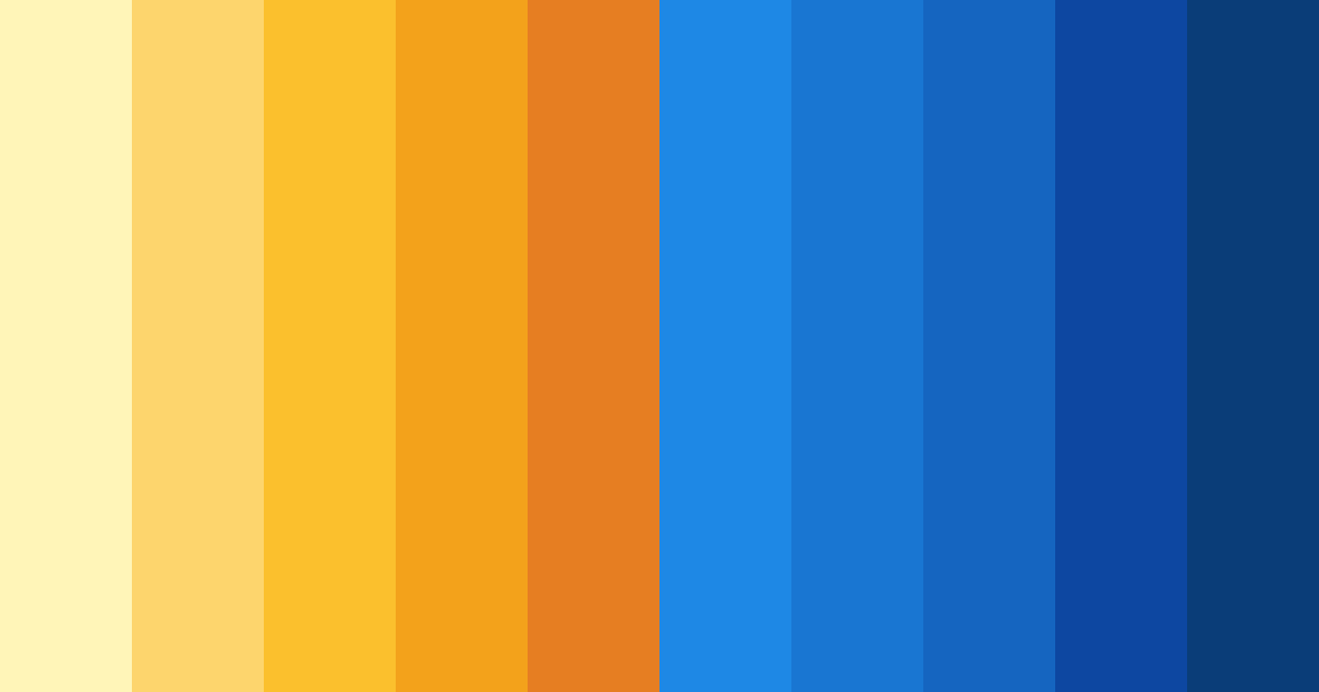 Download saffron blue color palette PNG image (landscape)