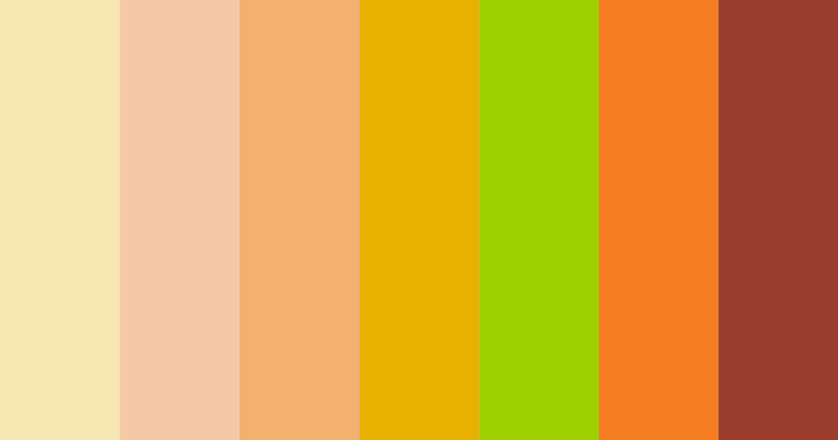 Download citrus sunrise delight color palette PNG image (landscape)