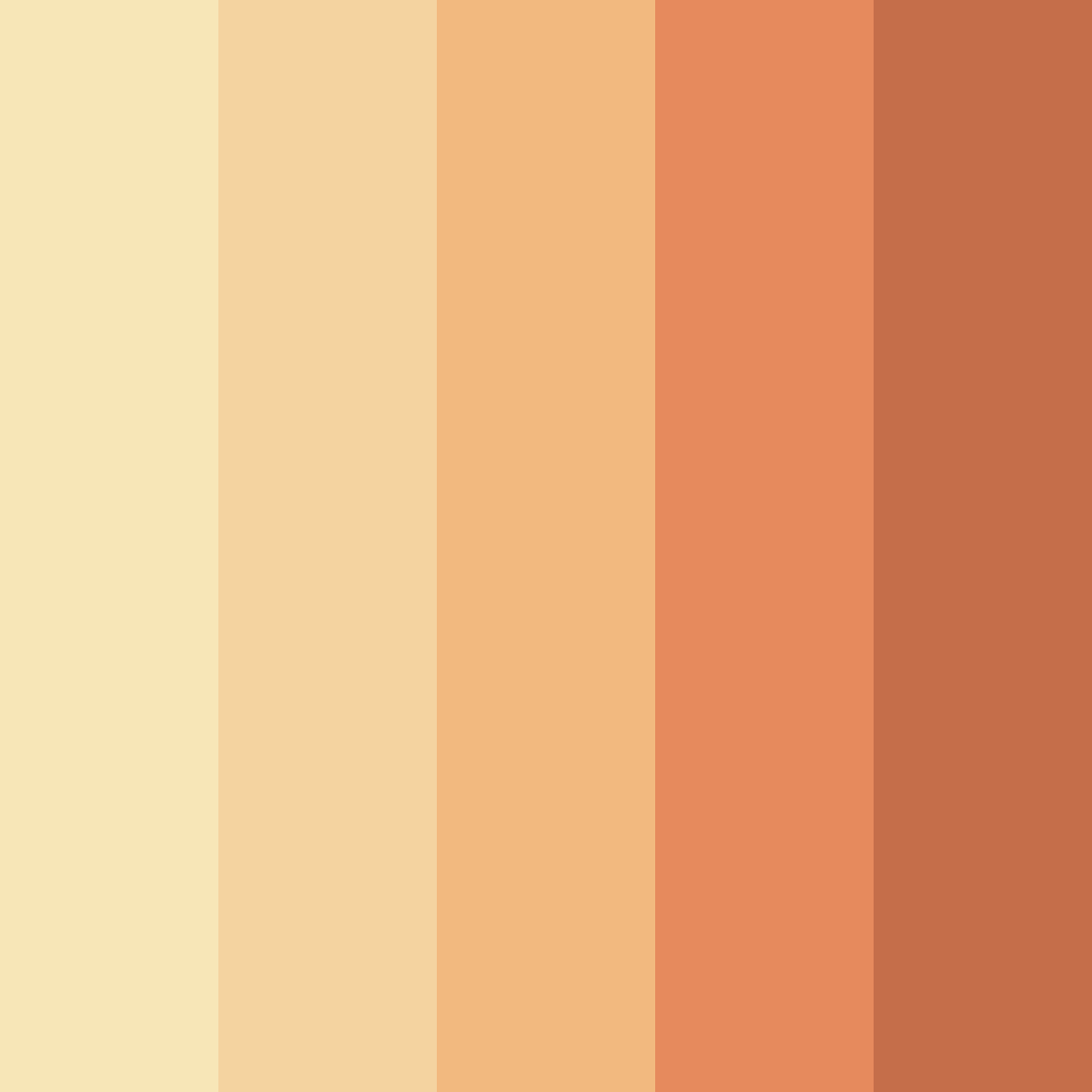 Download warm cake delight color palette PNG image (square)