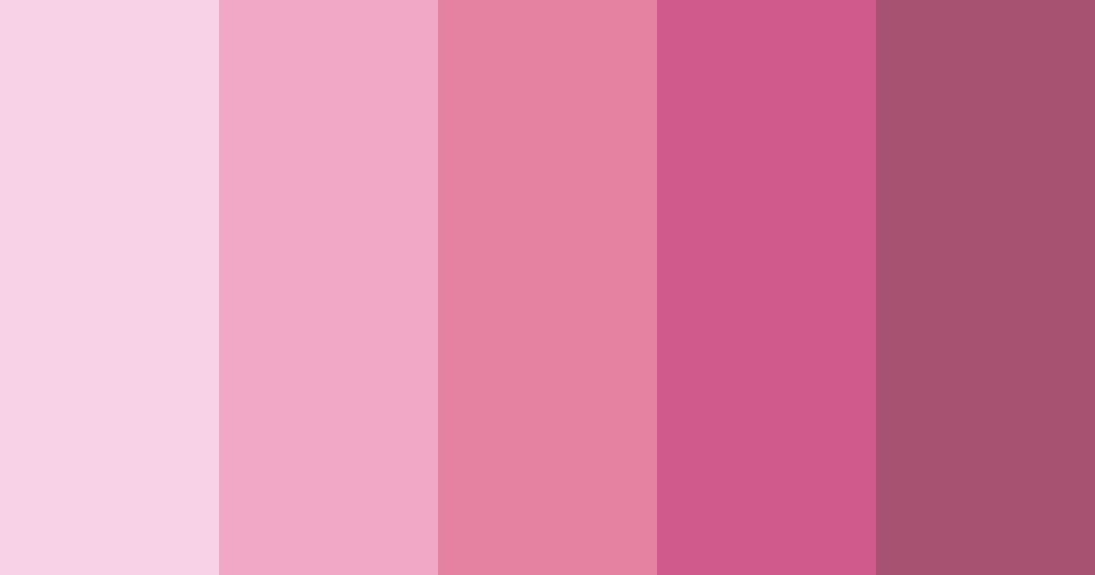 Download pink romance color palette PNG image (landscape)