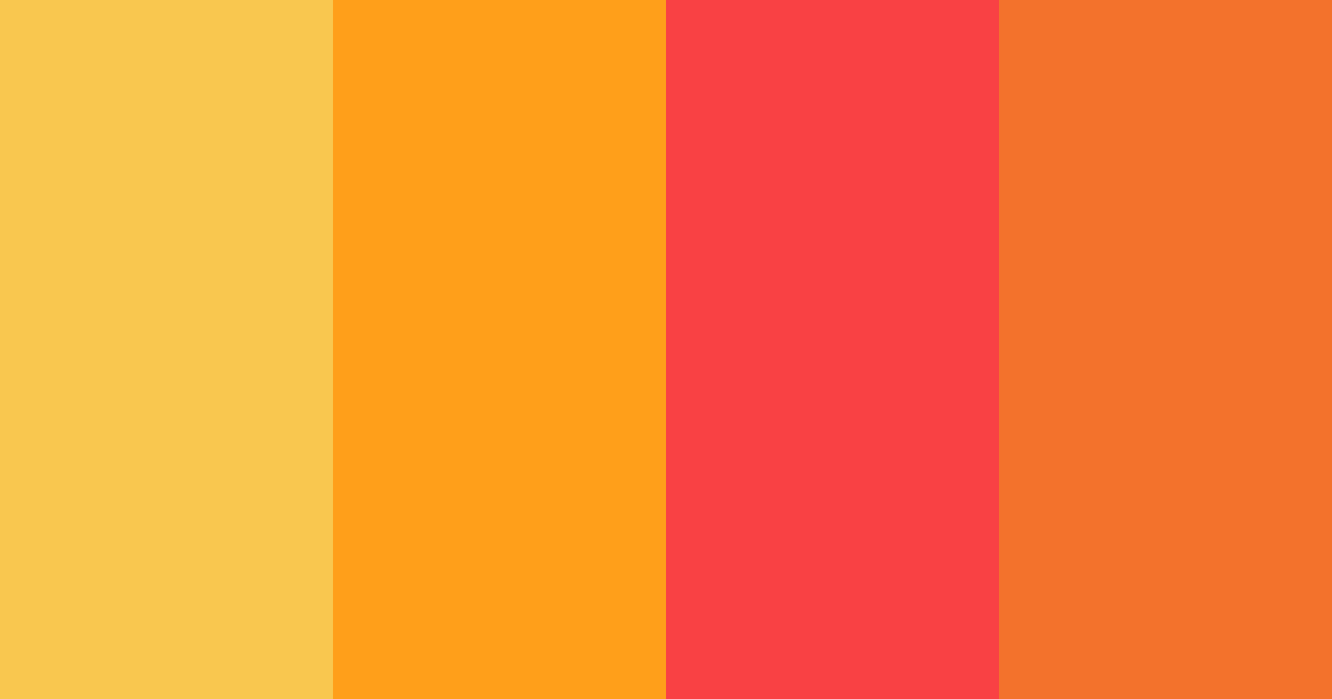 Download vibrant yellow color palette PNG image (landscape)