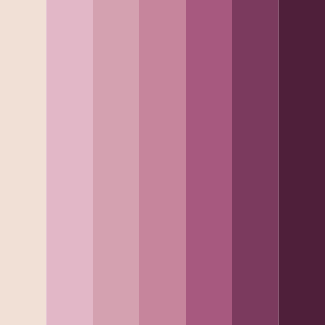 Download pink garden color palette PNG image (square)