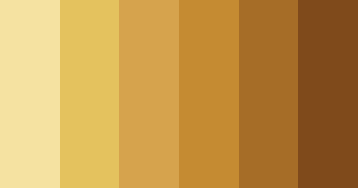 Download golden earthtones color palette PNG image (landscape)