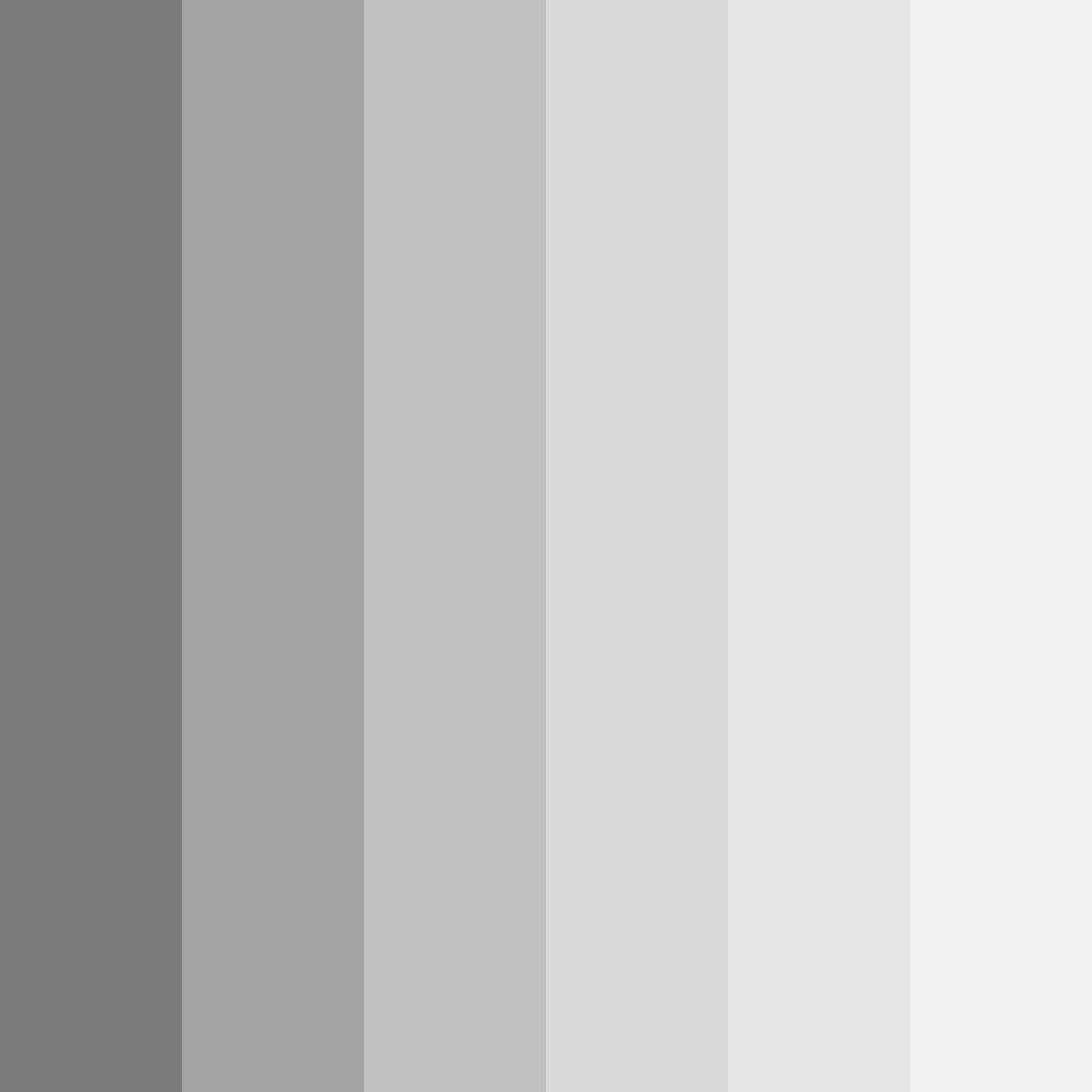 Download shades of gray color palette PNG image (square)